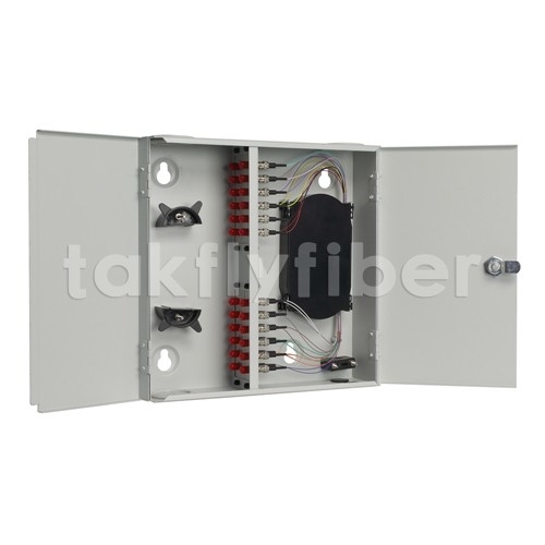 ODF FTTB Fiber Optic Patch Panel 19 Inch Wall Mount CATV With ST Connector