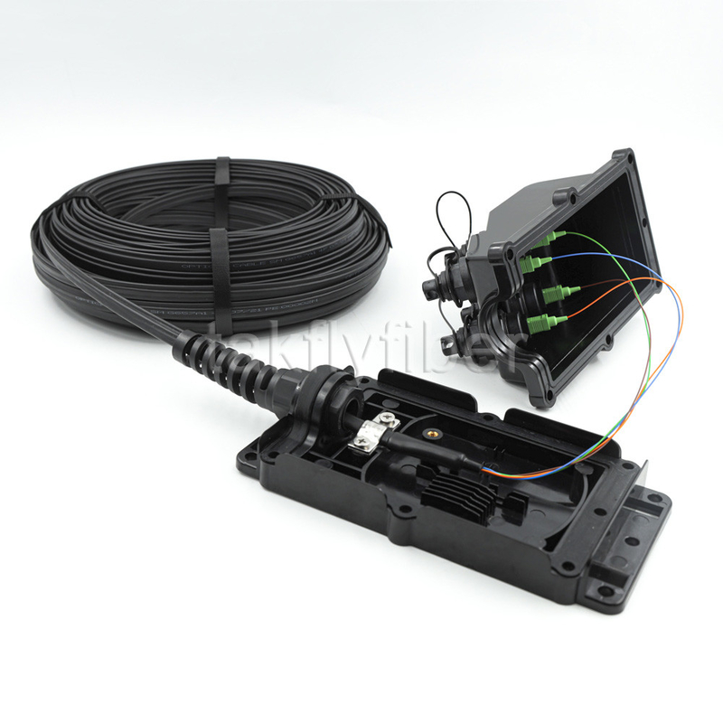 4 Port Dielectric Flat Loose Tube Cable OptiTap SC/APC MST H-Optic SC Optitap Terminal Box