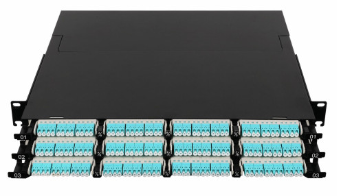 144 Core Super-high Density MPO Patch Panel Height 1U For Data Center