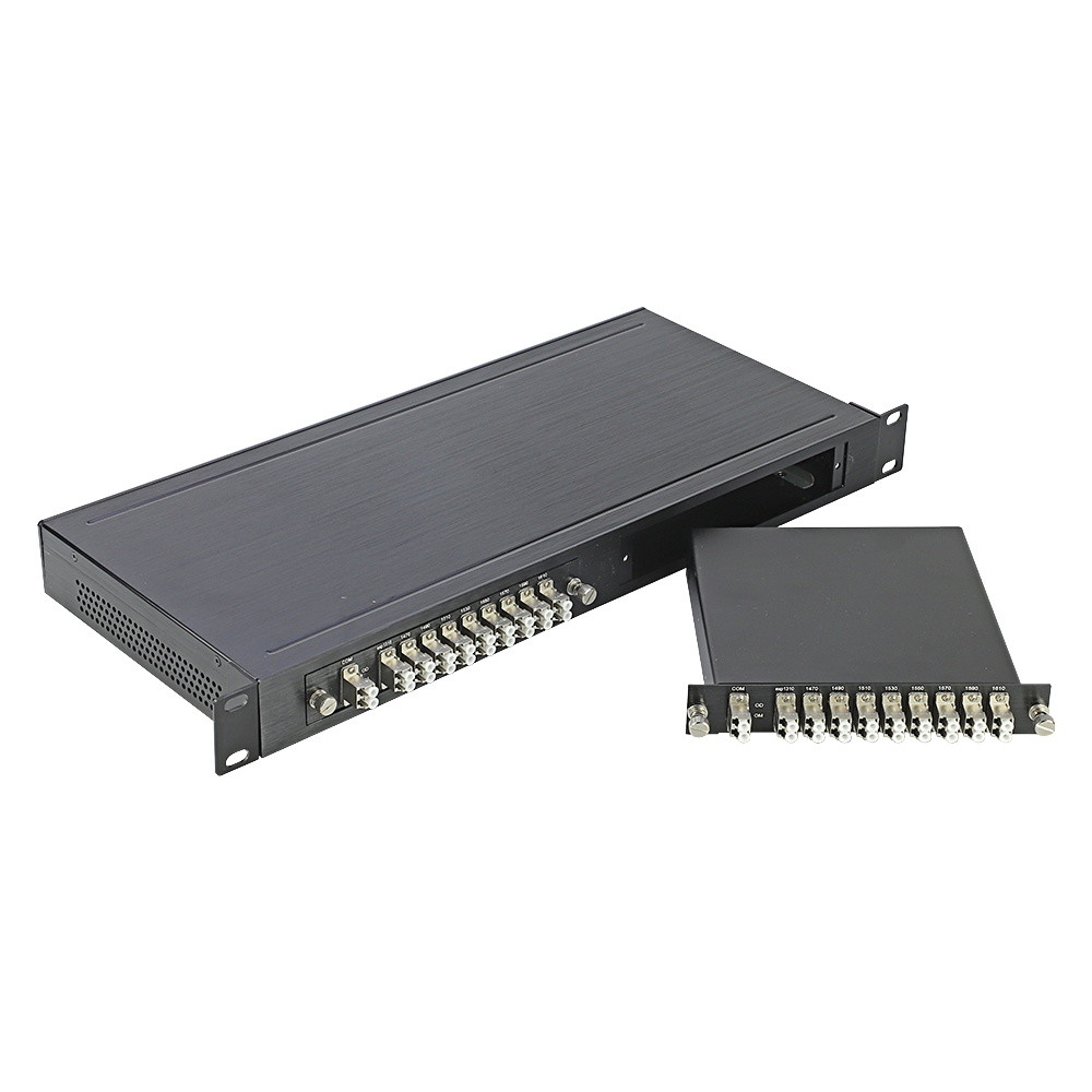 1U 19'' Rack Chassis 8CH CWDM DWDM Mux Demux Wavelength Division