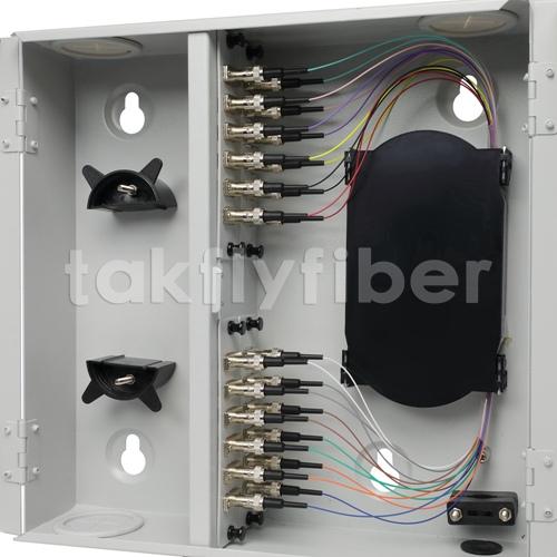 ODF FTTB Fiber Optic Patch Panel 19 Inch Wall Mount CATV With ST Connector