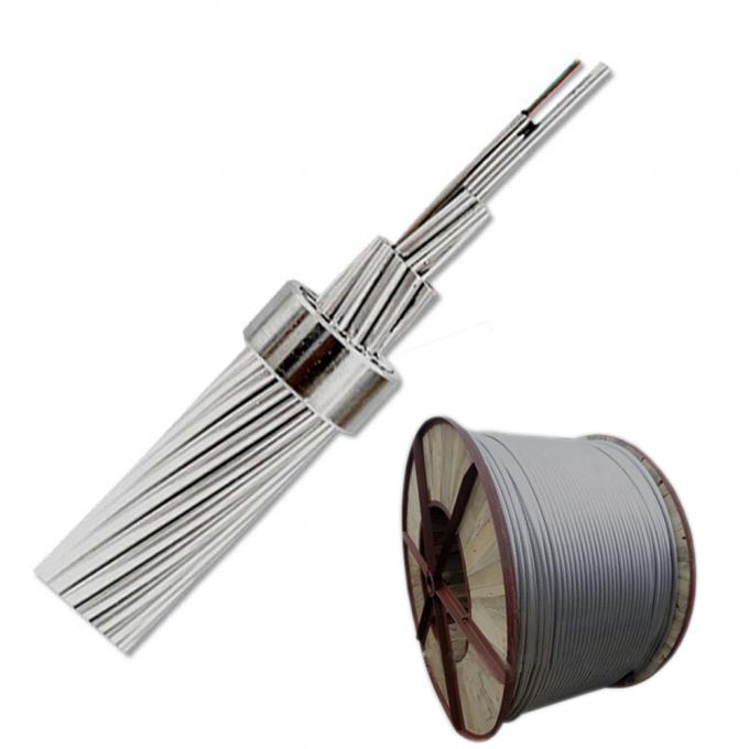 OPGW Central Steel Tube Optical Ground Wire 12C G655 Single Mode 48