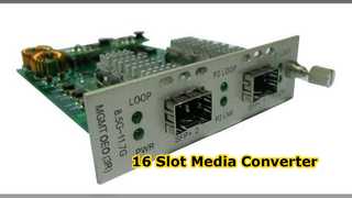 16 Slot Media Converter Chassis Rackmount