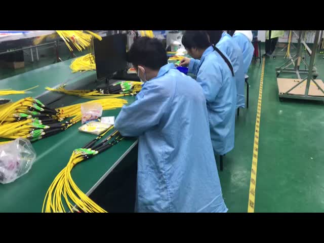China Amphenol Customized 288 Fibers 0.35dB Max Insertion Loss Singlemode OS2 MPO Trunk Cable for Data Center for sale