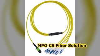 MPO CS Fiber Patch Cord High Density Cabling