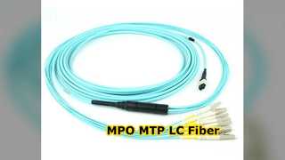 MPO MTP LC Breakout Fiber Optic Patch Cord