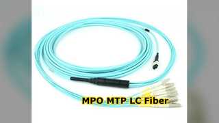 MPO MTP LC Breakout Fiber Patch Cord High Speed