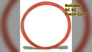 SC SC Patch Cord Duplex Simplex Reliable Connection